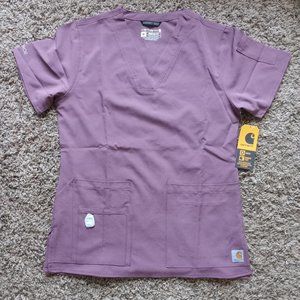 Carhartt Women's Cross Flex V-Neck Media Scrub Top (C12110)